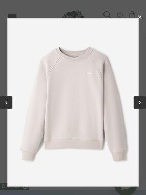 Roots Women's Crewneck Sweatshirt in Light Beige